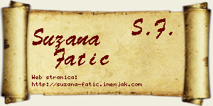 Suzana Fatić vizit kartica